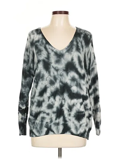 Pre-owned Torrid Long Sleeve Top Gray V Neck Tops