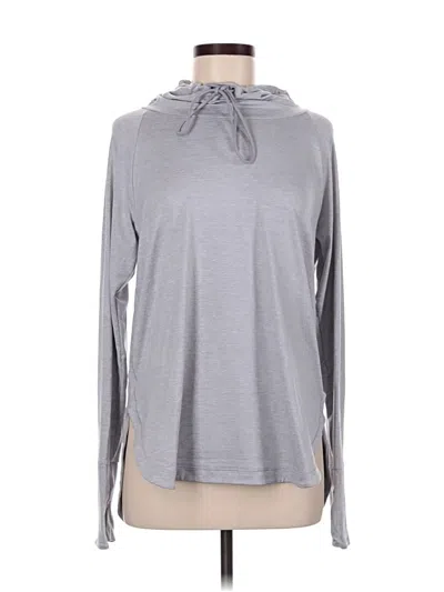 Pre-owned Athleta Long Sleeve T-shirt In Gray