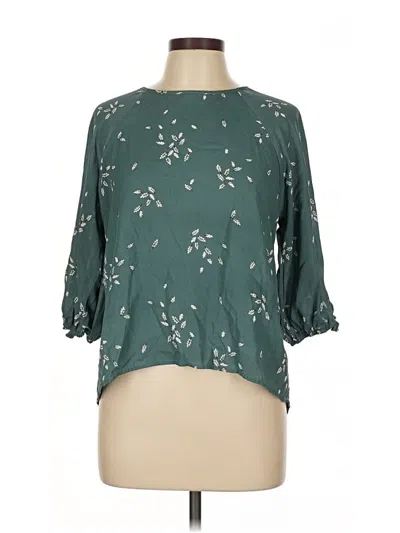 Pre-owned Papermoon 3/4 Sleeve Blouse In Blue