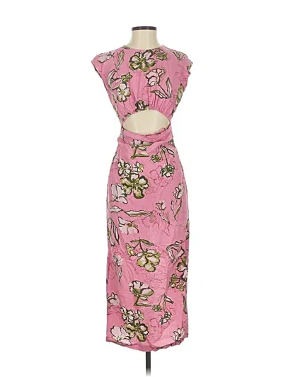 Pre-owned Zara Cocktail Dress In Pink