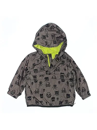 Pre-owned Baby Gap Kids' Windbreaker Jacket In Gray