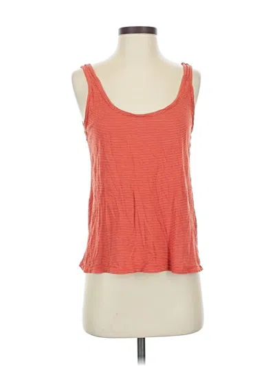 Pre-owned Marine Layer Tank Top Orange Strapless Neckline Tops