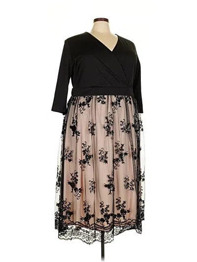 Pre-owned Unbranded Cocktail Dress In Black