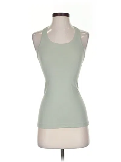 Pre-owned Lululemon Athletica Tank Top Green Halter Neckline Tops