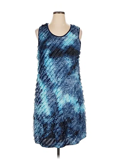 Pre-owned Cj Banks Casual Dress In Blue