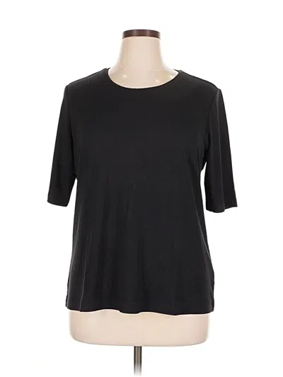 Pre-owned Lands' End Short Sleeve T-shirt In Black