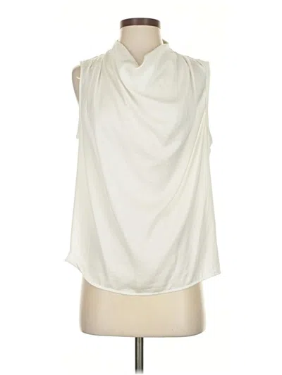 Pre-owned Banana Republic Factory Store Sleeveless Blouse In White
