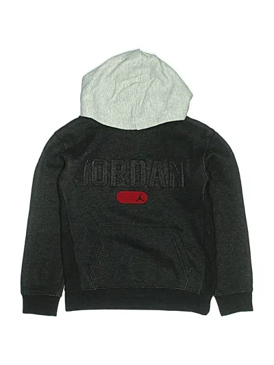 Pre-owned Air Jordan Kids' Pullover Hoodie In Gray