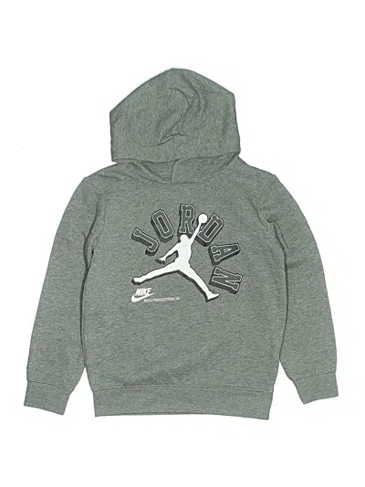 Pre-owned Air Jordan Kids' Pullover Hoodie In Gray