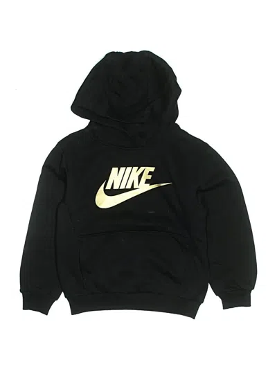 Pre-owned Nike Kids' Pullover Hoodie In Black