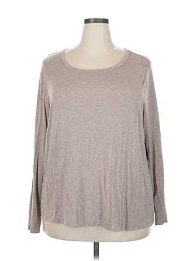 Pre-owned 24/7 Maurices 3/4 Sleeve T-shirt In Gray