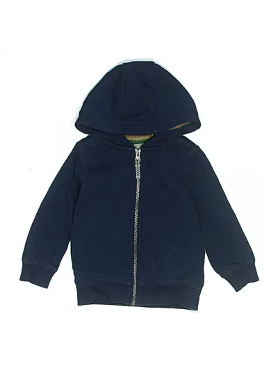 Pre-owned Carter's Kids' Zip Up Hoodie In Blue