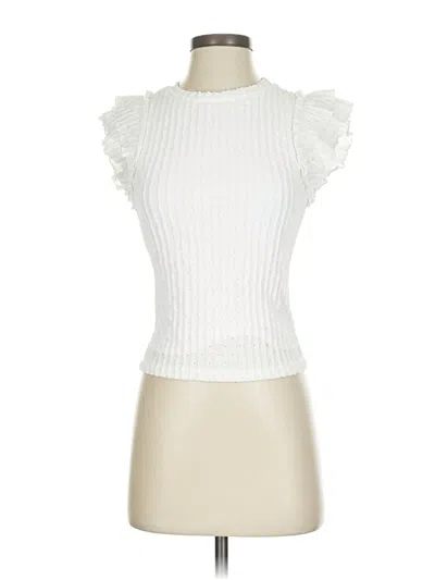 Pre-owned Atelier Short Sleeve Turtleneck In White