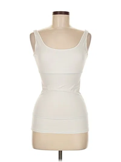 Pre-owned Yummie Tank Top Ivory Strapless Neckline Tops In White