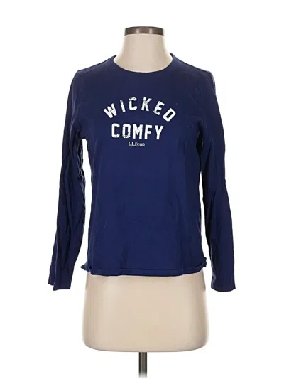 Pre-owned L.l.bean Long Sleeve T-shirt In Blue