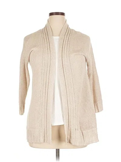 Pre-owned Chico's Cardigan Sweater In Brown