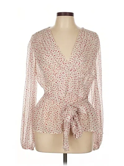 Pre-owned Kate Spade New York 3/4 Sleeve Blouse In Pink