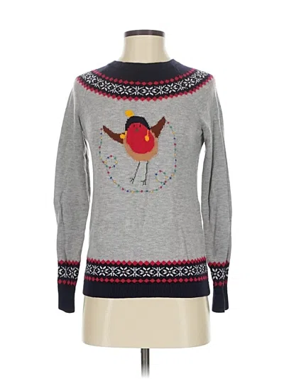 Pre-owned Talbots Pullover Sweater In Gray