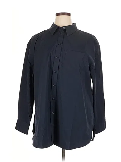 Pre-owned Athleta 3/4 Sleeve Blouse In Black