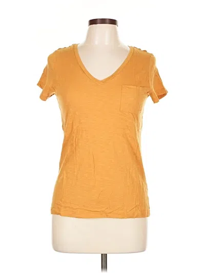 Pre-owned Max Studio Short Sleeve T-shirt In Yellow