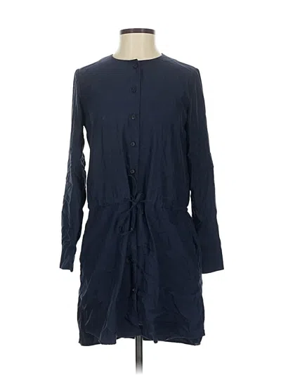 Pre-owned Uniqlo Casual Dress In Blue