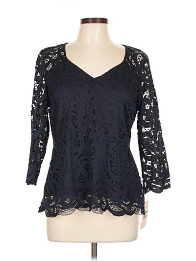 Pre-owned Nanette Lepore 3/4 Sleeve Blouse In Black