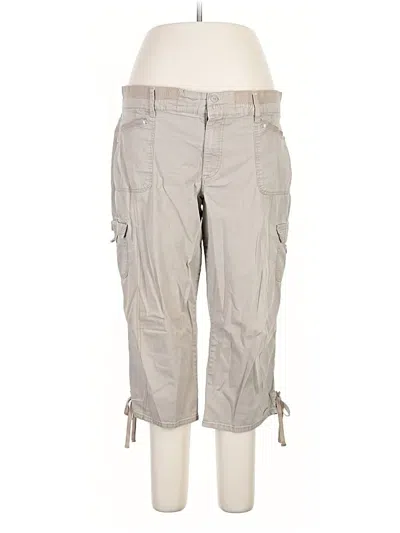 Pre-owned Gloria Vanderbilt Cargo Pants In Gray