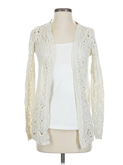 Pre-owned Full Tilt Cardigan Sweater In White