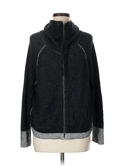 Pre-owned Eileen Fisher Jacket In Black