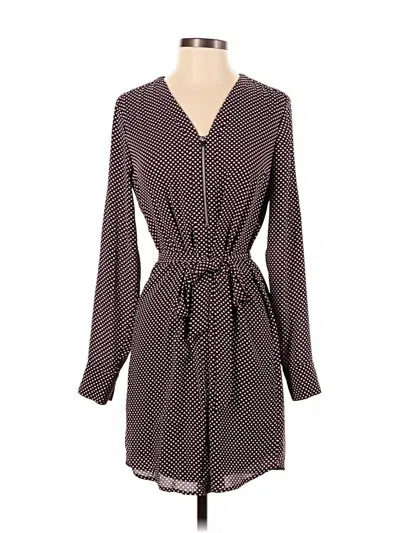 Pre-owned Express Outlet Casual Dress In Burgundy