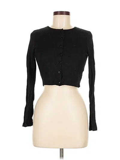 Pre-owned Zara Cardigan Sweater In Black