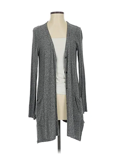 Pre-owned Jjill Cardigan Sweater In Gray