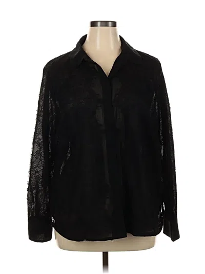 Pre-owned Ryegrass Long Sleeve Blouse In Black