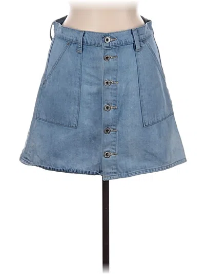 Pre-owned Lucky Brand Denim Skirt In Blue