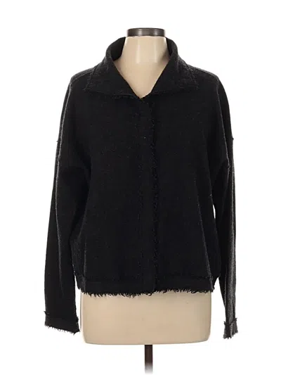 Pre-owned Eileen Fisher Jacket In Black
