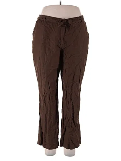 Pre-owned East5th Linen Pants In Brown