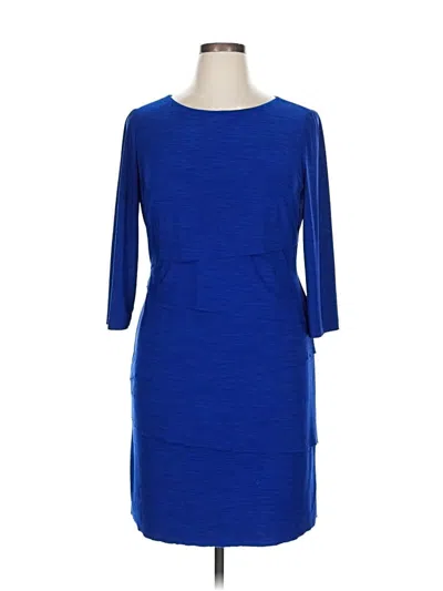 Pre-owned Tahari By Asl Casual Dress In Blue