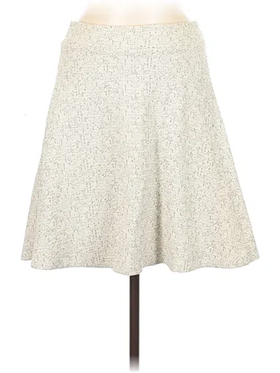 Pre-owned Ann Taylor Factory Casual Skirt In White