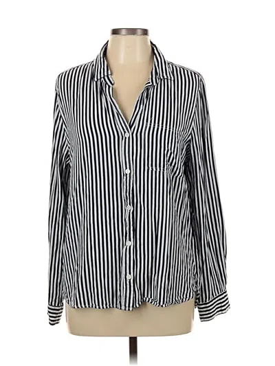 Pre-owned Velvet Heart Long Sleeve Blouse In Black