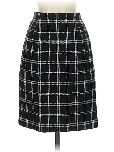 Pre-owned Casual Corner Annex Wool Skirt In Black