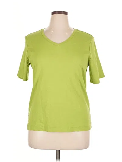 Pre-owned Additions By Chico's Short Sleeve T-shirt In Green