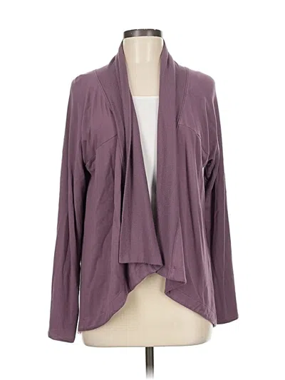 Pre-owned Athleta Cardigan Sweater In Purple