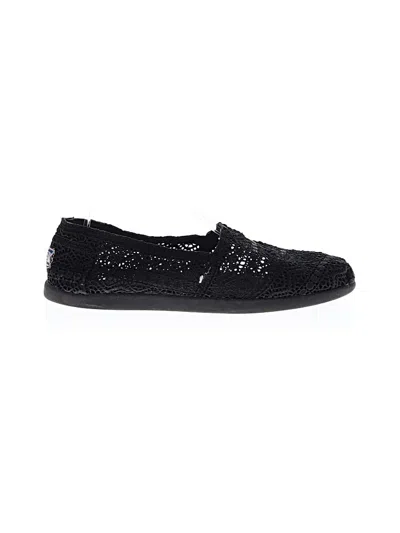 Pre-owned Bobs From Skechers Flats In Black