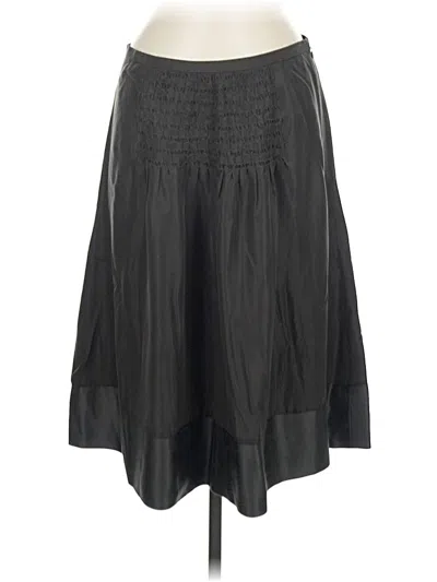 Pre-owned Jigsaw Silk Skirt In Gray