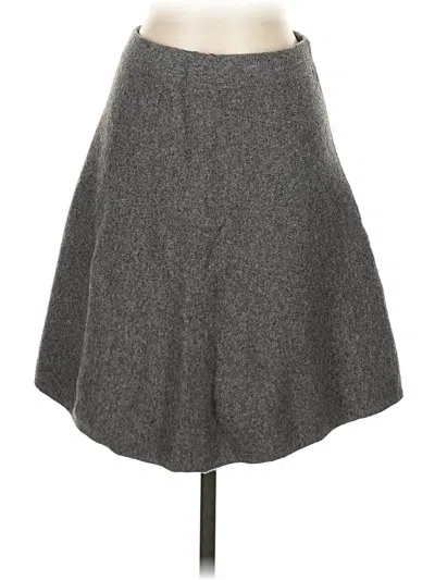 Pre-owned Tahari Wool Skirt In Gray
