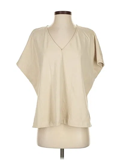 Pre-owned Marie Oliver Short Sleeve Blouse In Brown