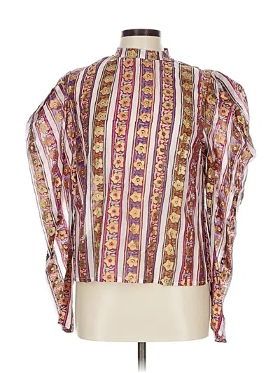 Pre-owned Oliphant 3/4 Sleeve Blouse In Pink