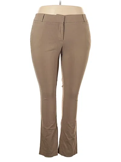 Pre-owned Lane Bryant Dress Pants In Brown