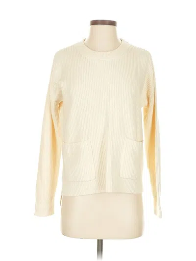 Pre-owned Madewell Pullover Sweater In White