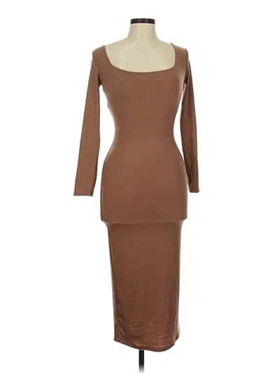 Pre-owned See You Monday Casual Dress In Brown